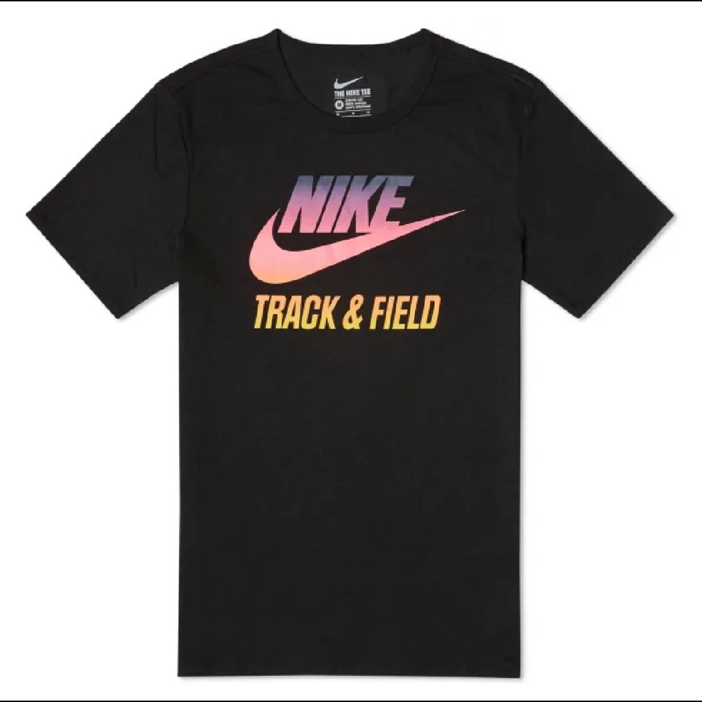 BRAND NEW NIKE TRACK & FIELD GRADIENT TEE (BLACK)